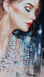 Elisa Brindani - Donna con perle