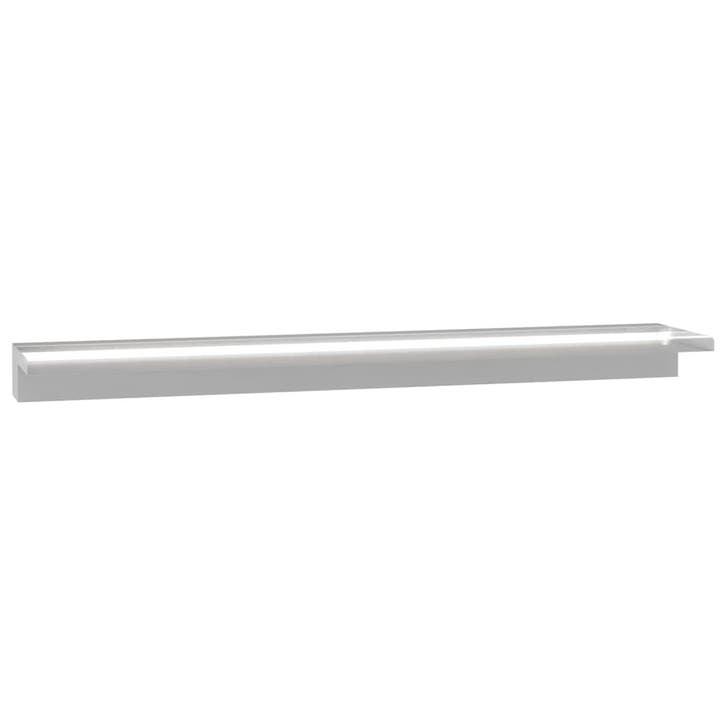 vidaXL Zwembadwaterval met LED-verlichting 110 cm roestvrij, Tuin en Terras, Waterpartijen en Fonteinen, Nieuw, Verzenden