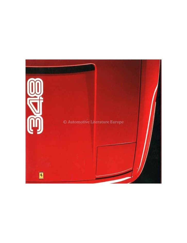 1990 FERRARI 348 BROCHURE ENGELS 593/90, Livres, Autos | Brochures & Magazines