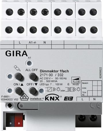 Gira KNX DIN-rail Dimactor-bussysteem - 217100, Doe-het-zelf en Bouw, Verzenden, Nieuw