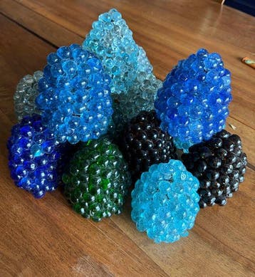Lampe (20) - Verre - Grappes raisins murano