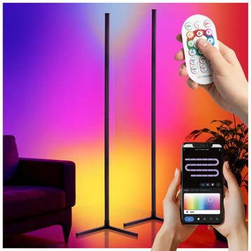 LED-vloerlamp Spectra, 16 miljoen kleuren, 200+ lichtmodi, Huis en Inrichting, Lampen | Overige, Verzenden, Nieuw