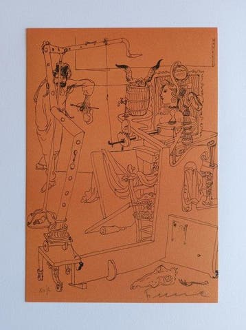 Salvatore Fiume (1915-1997) - Creare, Antiek en Kunst