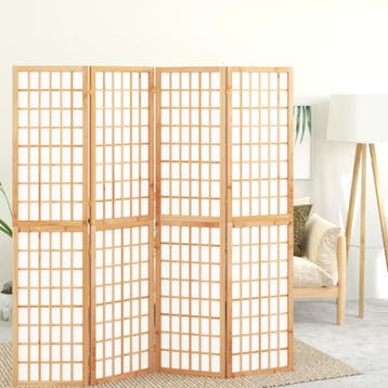 vidaXL Kamerscherm inklapbaar 4 panelen Japanse stijl, Verzenden