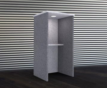 Akoestische Belcel - 225x108x100cm - Inclusief verlichting m, Werkplek, Ophalen of Verzenden, Gebruikt, Overige typen