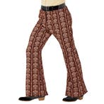 Disco 70S Broek Bruin Heren Old School, Verzenden, Nieuw