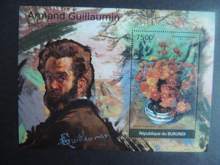 Burundi 2012 - Selectie van blokken Schilders met getande, Timbres & Monnaies, Timbres | Europe | Belgique