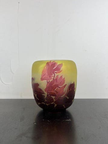 Emile Gallé - Vaas - Glas, Antiquités & Art