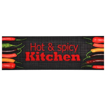 vidaXL Keukenmat wasbaar Hot & Spicy 60x300 cm, Verzenden