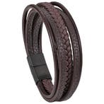 Fako Bijoux - Armband Heren - Bruin 5 Snoeren Combo - Mannen, Handtassen en Accessoires, Armbanden, Verzenden, Nieuw