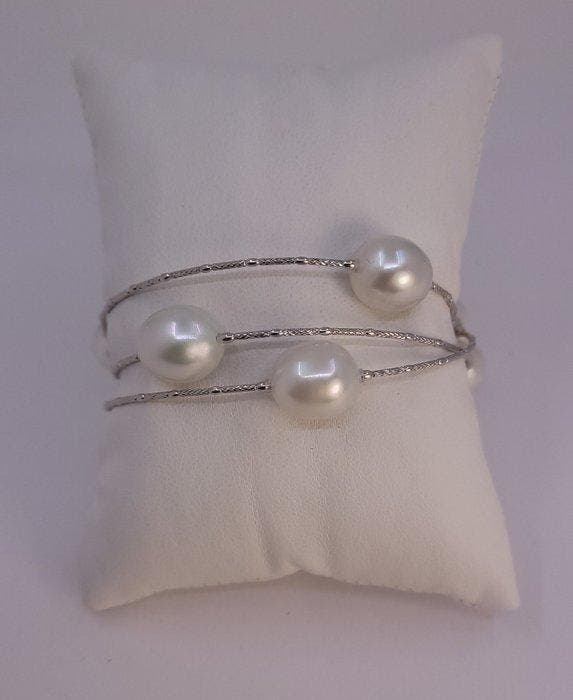 Armband - 18 karaat ALGT-gecertificeerde witte, Handtassen en Accessoires, Armbanden