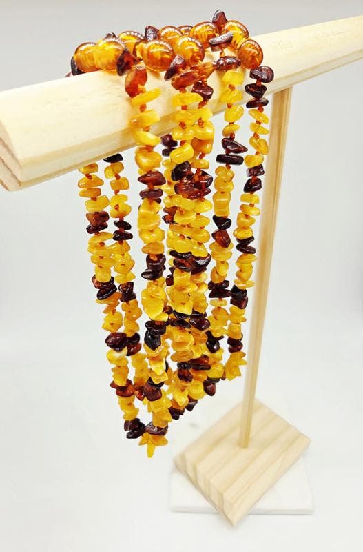 Barnsteen Baby Ketting (zie filmpje), Handtassen en Accessoires, Edelstenen, Ophalen of Verzenden