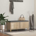 vidaXL Hallenbank Sonoma Eik 100 x 38 x 46 cm Geengineerd, Verzenden