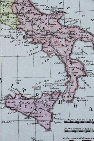 Italie - Italie, Sardaigne, Corse, Sicile et Dalmatie;