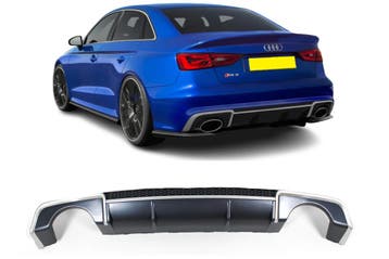Diffuser RS3-look | geschikt voor Audi | A3 Limousine/cabrio, Verzenden