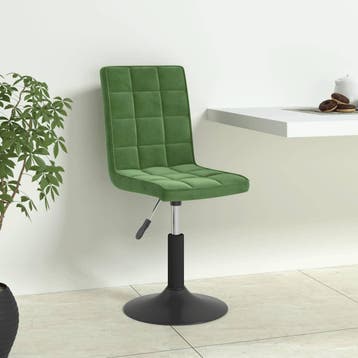 vidaXL Eetkamerstoelen draaibaar 6 st fluweel donkergroen, Verzenden