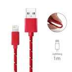 iPhone/iPad/iPod Lightning USB Oplaadkabel Gevlochten Nylon, Verzenden, Nieuw