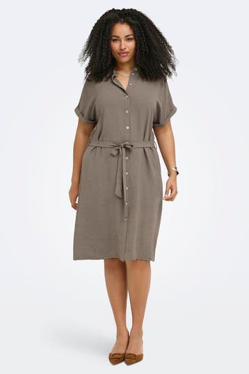 ONLY jurk eco korte mouw50Maat 46/48 (XL) of groter, Kleding | Dames, Verzenden, Nieuw, Maat 46/48 (XL) of groter, Overige kleuren