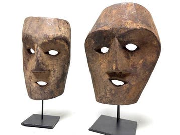 Paar sjamanenmaskers - maar - Himalaya - Nepal (Zonder