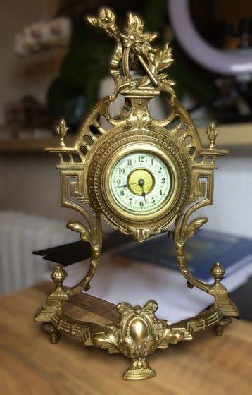 Pendule - Antiek Brons, Messing - 1950-1960, Antiek en Kunst