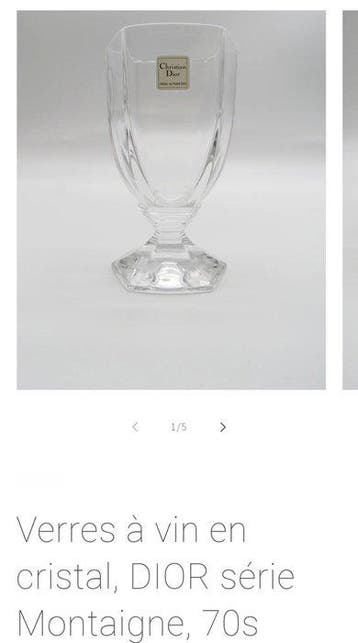 Christian Dior - Drinkservies (24) - Montaigne - Kristal