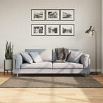 vidaXL Vloerkleed ISTAN hoogpolig glanzend 120x170 cm grijs, Huis en Inrichting, Verzenden, Nieuw
