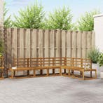 vidaXL Buiten bank set 6 Stuk Naturel Massief Acacia Hout, Verzenden, Nieuw