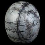435 g Zwarte Netwerkjaspis Voodoo-schedel – Raven Veins 9,0