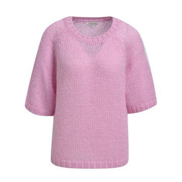 Milano Italy • roze mohair trui • S, Vêtements | Femmes, Verzenden