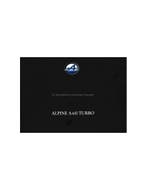 1992 ALPINE A610 TURBO BROCHURE NEDERLANDS, Ophalen of Verzenden, Nieuw