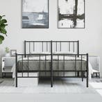 vidaXL Nachtkastjes met glazen deuren 2 st 35x37x50 cm wit, Verzenden