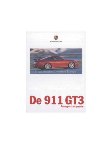 1999 PORSCHE 911 GT3 BROCHURE NEDERLANDS
