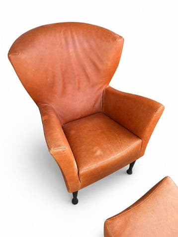 Montis - Gijs Papavoine - Stoel (2) - Castor - Leder, Hout -