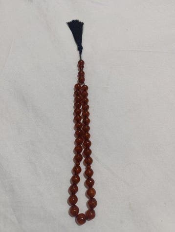 Chapelet - Ambre - 1970-1980 - Chapelet de perles de prière