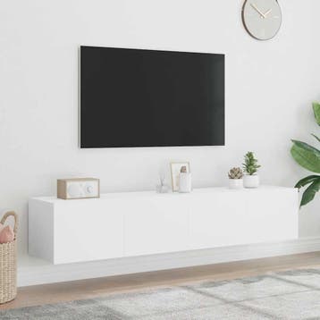 vidaXL Tv-wandmeubels met LED-verlichting 2 st 80x35x31 cm, Verzenden