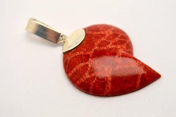 Koraal - 925 zilver - fijn edelrood Indonesisch koraal -, Verzamelen