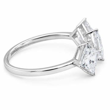 Zonder minimumprijs - Ring - 14 karaat Witgoud - 2.29ct. tw.