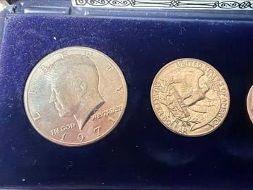 États-Unis. 1971 Münzset mit Kennedy (Sans prix de réserve)
