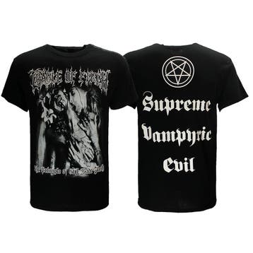 cradle Of Filth Supreme Vampiric Evil T-Shirt, Nieuw