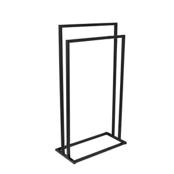 Handdoekenrek Mat Zwart | Staand 45x21,5cm | Nieuw, Huis en Inrichting, Minder dan 50 cm, Overige typen, Nieuw, Ophalen of Verzenden