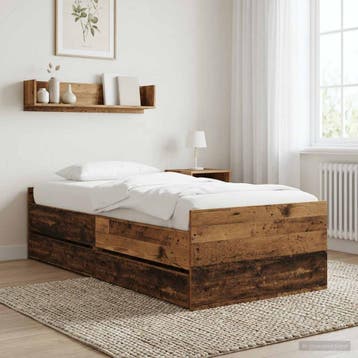 vidaXL Bedframe Oud hout Bewerkt hout, Verzenden, Nieuw