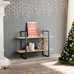 vidaXL Boekenkast met 2 schappen 100x30x70 cm hout sonoma, Verzenden, Nieuw