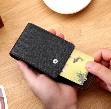 Pasjeshouder PU Leer - Portemonnee Wallet Portefeuille, Handtassen en Accessoires, Portemonnees, Verzenden, Nieuw