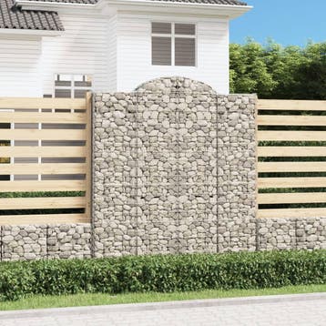 vidaXL Schanskorf gewelfd 200x30x220/240 cm gegalvaniseerd, Verzenden, Nieuw