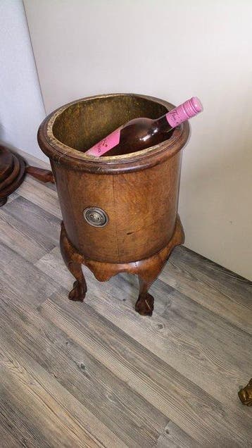 Bar - Wortelnotenhout - Wijnkoeler/ theestoof, Antiek en Kunst