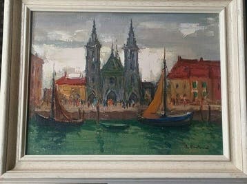 Michele Montanari (1908-1995) - Ostenda cattedrale