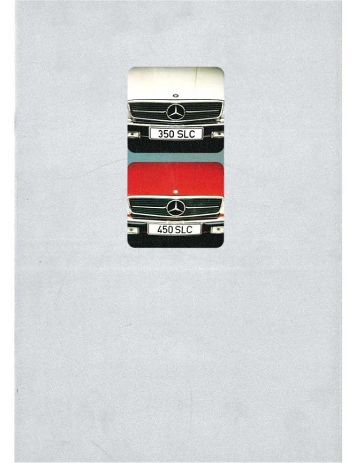 1973 MERCEDES BENZ SLC BROCHURE DUITS, Livres, Autos | Brochures & Magazines, Enlèvement ou Envoi