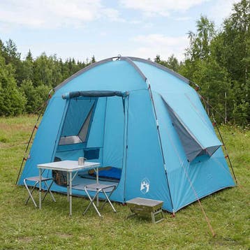 vidaXL Huisje Tent met dak Blauw 210 x 210 x 138 cm, Caravans en Kamperen, Verzenden, Nieuw