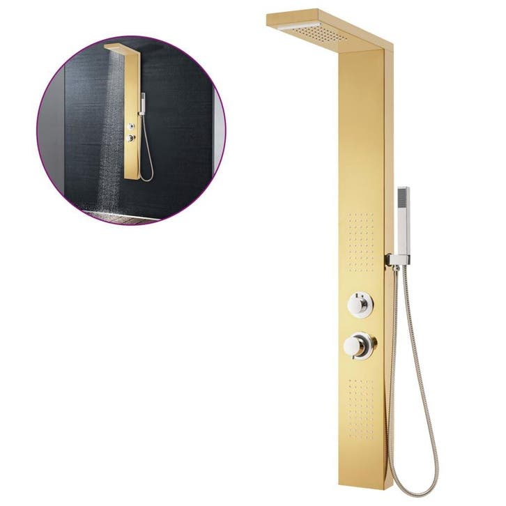 Luxe Douchepaneel Goud | OP = OP | 41% korting!, Bricolage & Construction, Sanitaire, Douche, Envoi