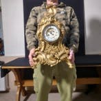 Horloge de table Rococo - Bronze doré - 1850-1900 -